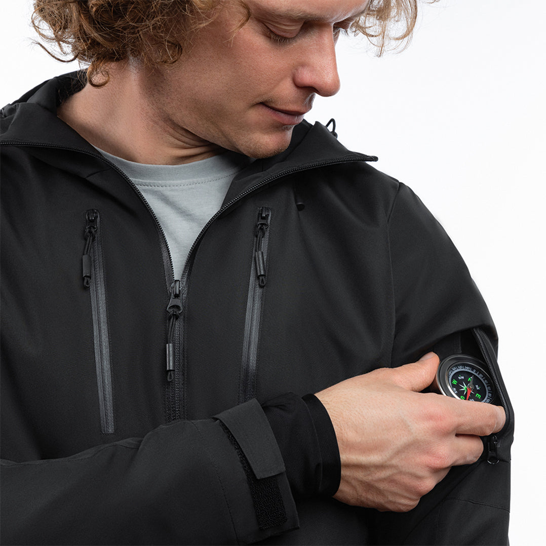 Gamma Black jacket with Compass Navigation